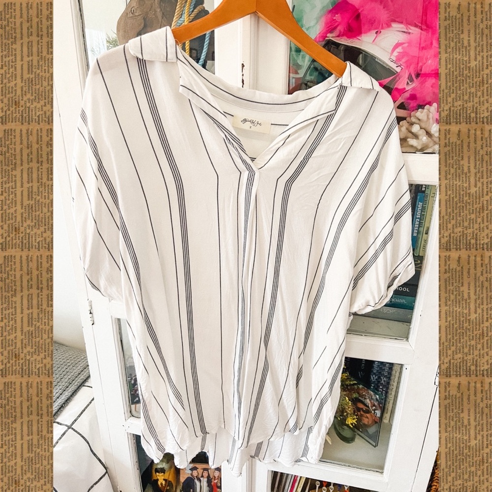 arula (formerly a’beautiful soul) striped blouse